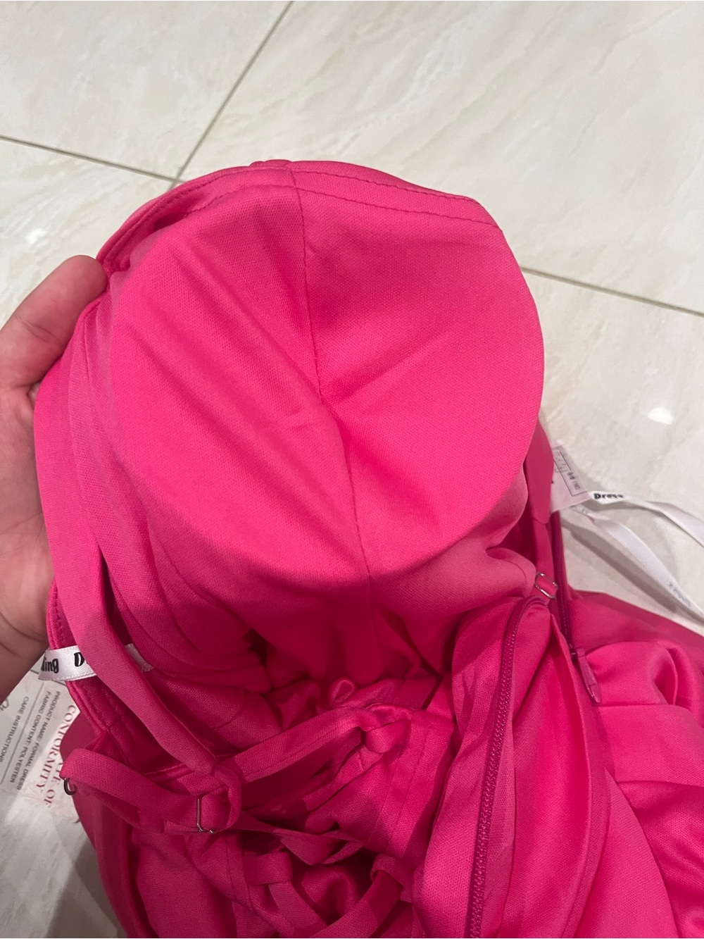 Torrid Fuchsia Ruched Mini Dress - Picture 5 of 5